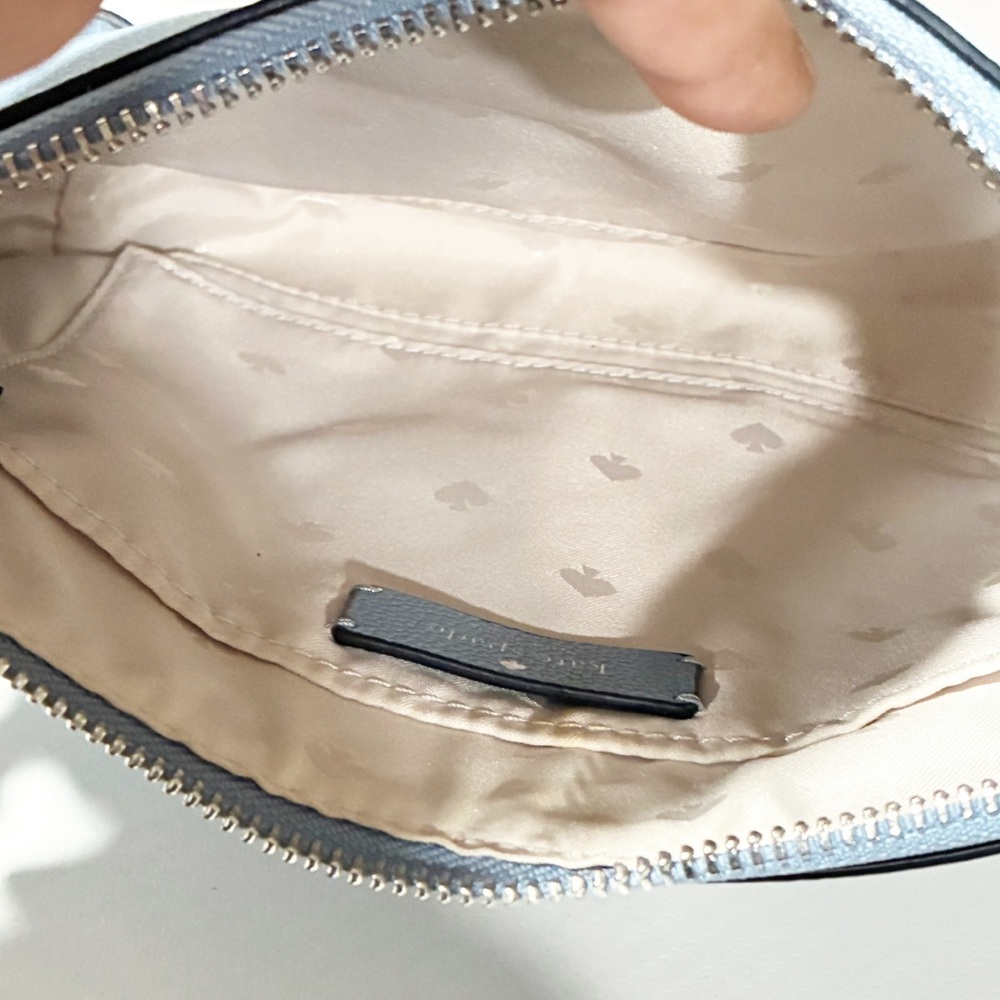 Kate Spade Bailey Pebble Leather Crossbody Bag Blue Glow K4651 - Picture 3 of 5